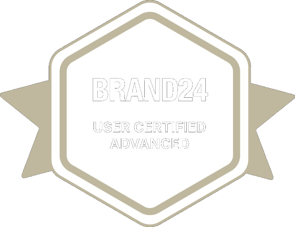 Brand24 Advanced User Certified badge
